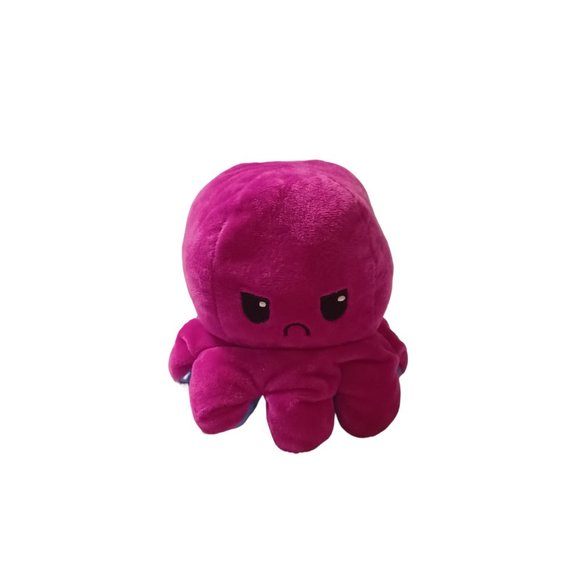 Blue & Purple Reversible Plush Mood Octopus - Picture 3 of 4